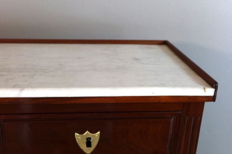Bureau cylindre style Louis XVI en acajou XIXème siècle