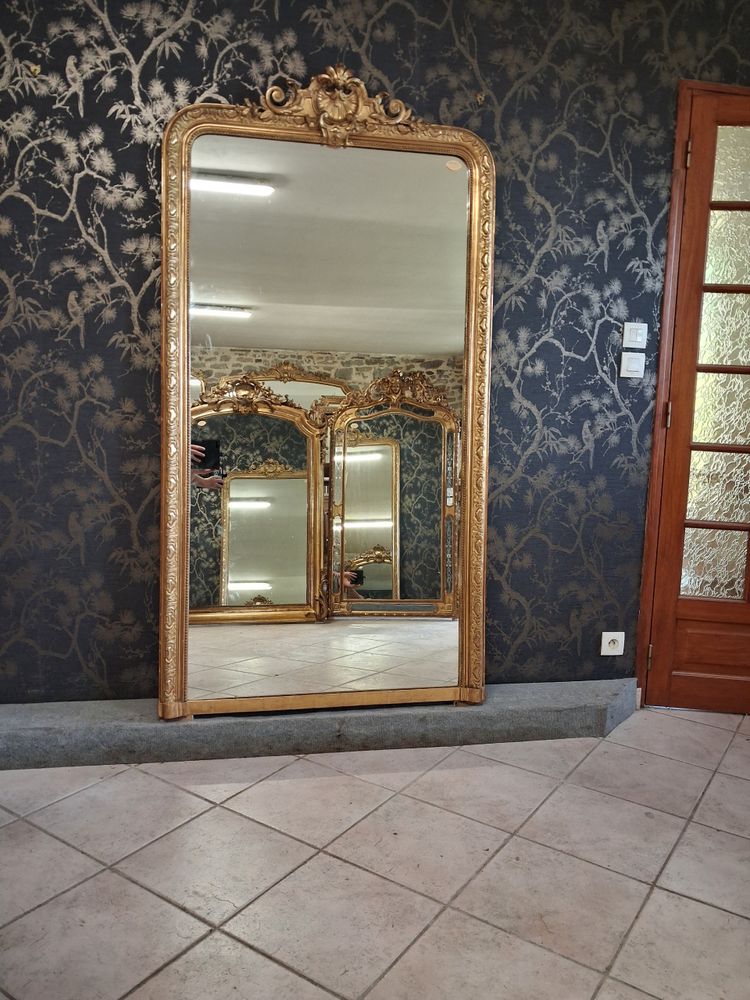 Specchio a frontone Luigi Filippo 187 x 99