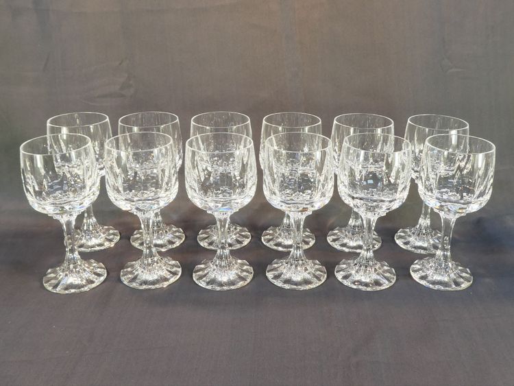 12 bicchieri da acqua in cristallo molato VILLEROY e BOCH modello ARABELLE 16,7 cm