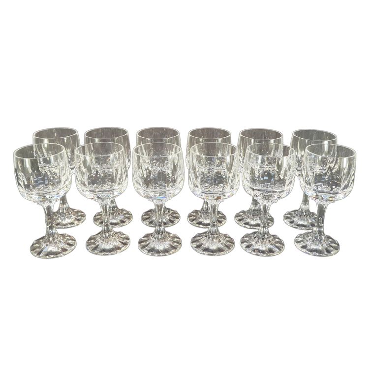 12 bicchieri da acqua in cristallo molato VILLEROY e BOCH modello ARABELLE 16,7 cm