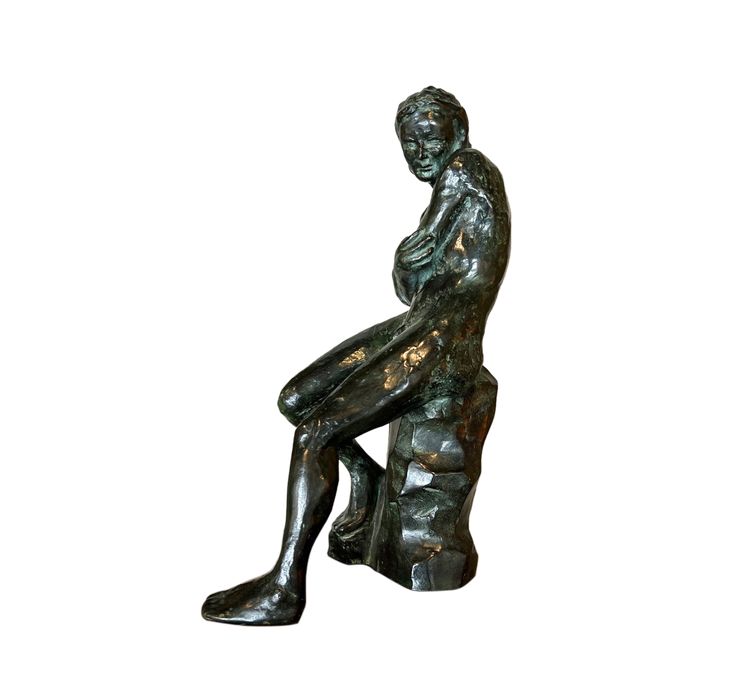 "Recoil", scultura in bronzo di Lili Mirante