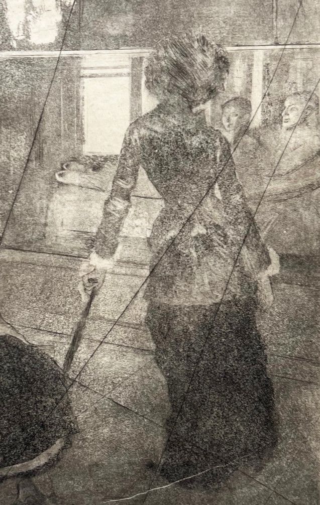 Edgar Degas, Mary Cassatt at the Louvre, 1876