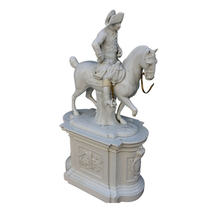 Frederick II of Prussia, equestrian sculpture, Furstenberg porcelain