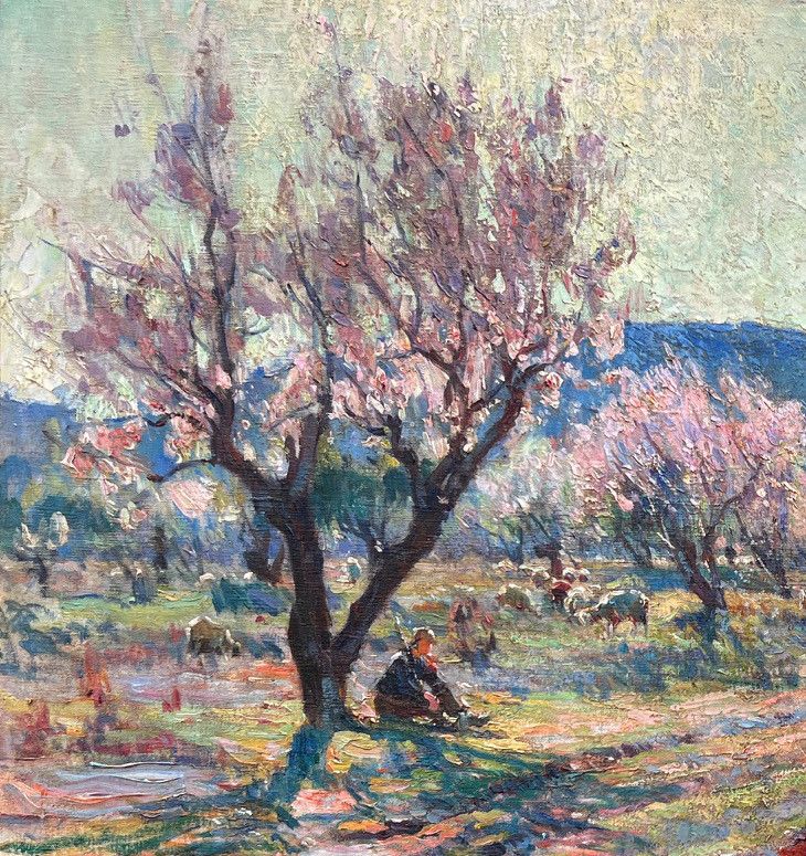 Provence, almond trees, by Louis Agricol Montagné, 1910