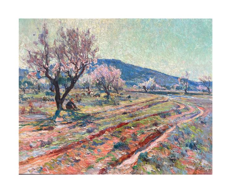 Provence, almond trees, by Louis Agricol Montagné, 1910