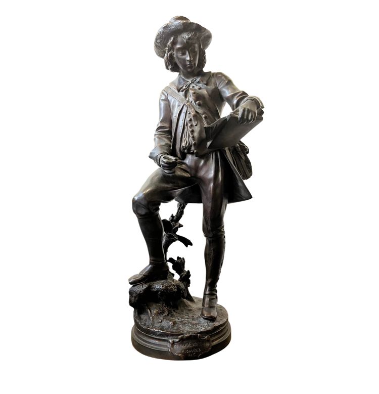 "Claude Lorrain", bronzo, di Gaudez, XIX secolo