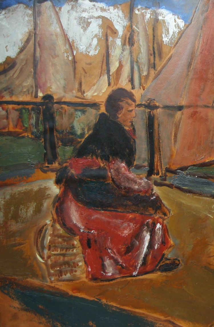 Victor De Knop, Sur les quais, peintre Belge