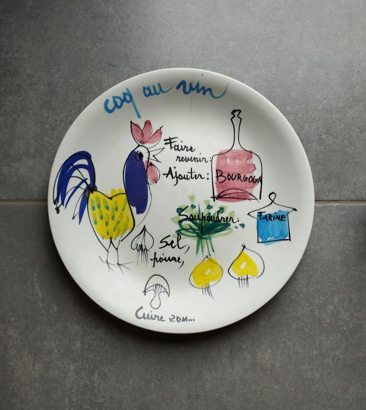 Antique plate by Lili Voltz 1950 - 1960