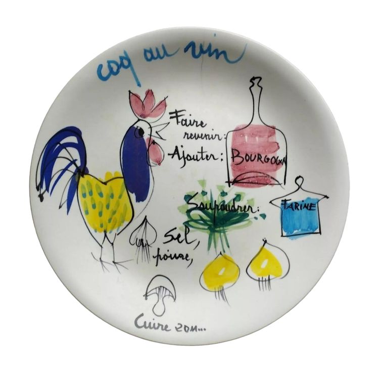 Antique plate by Lili Voltz 1950 - 1960