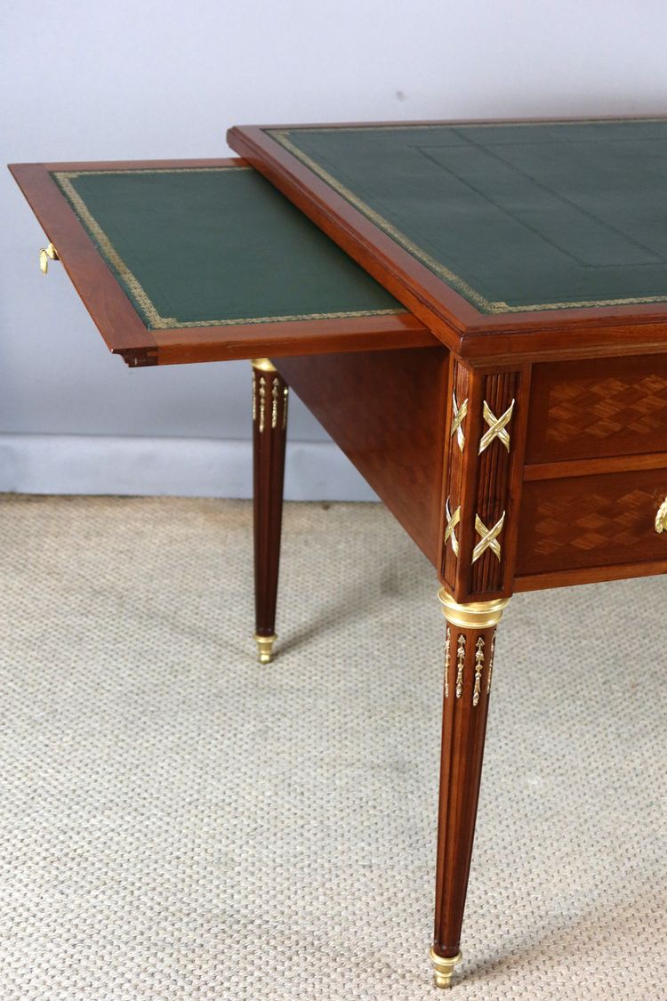 Bureau double face style Louis XVI