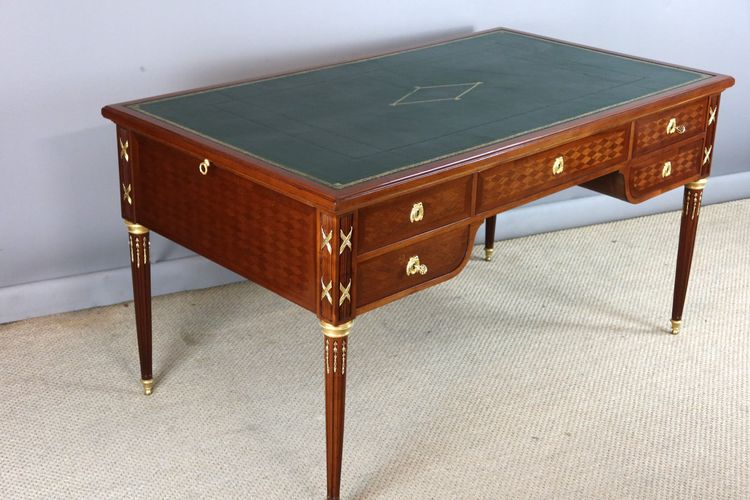Bureau double face style Louis XVI