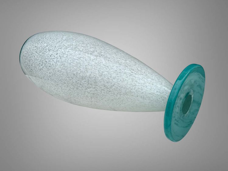 LARGE VASE IN PATE DE GLASS IN THE STYLE OF "SCHNEIDER" FROM THE 70S