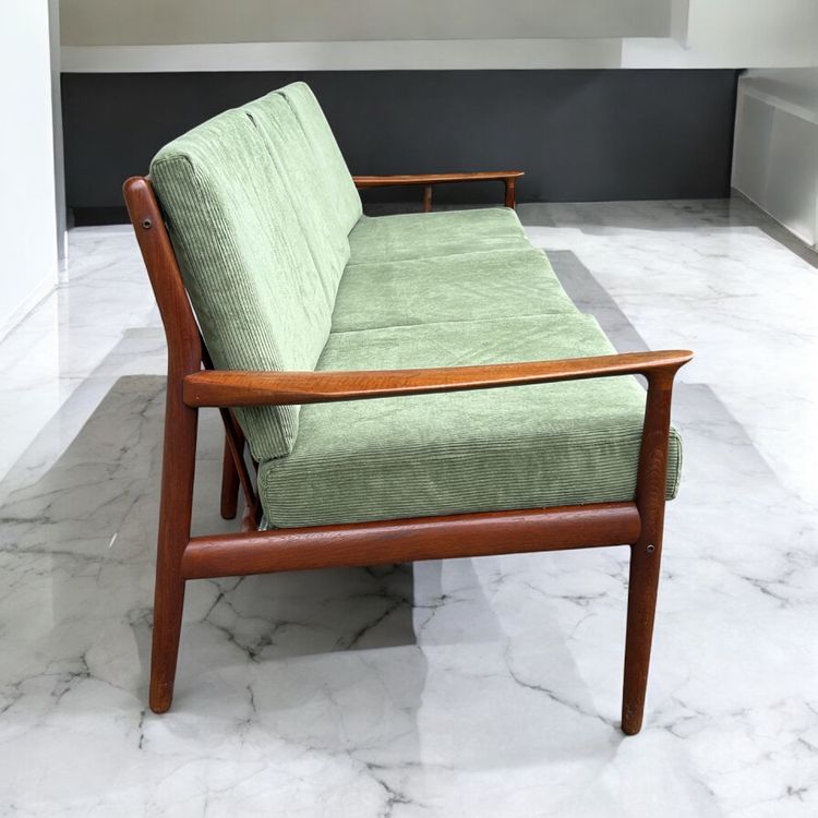 Scandinavian Three-Seater Teak Bench By Svend Aage Eriksen For Glostrup 1960