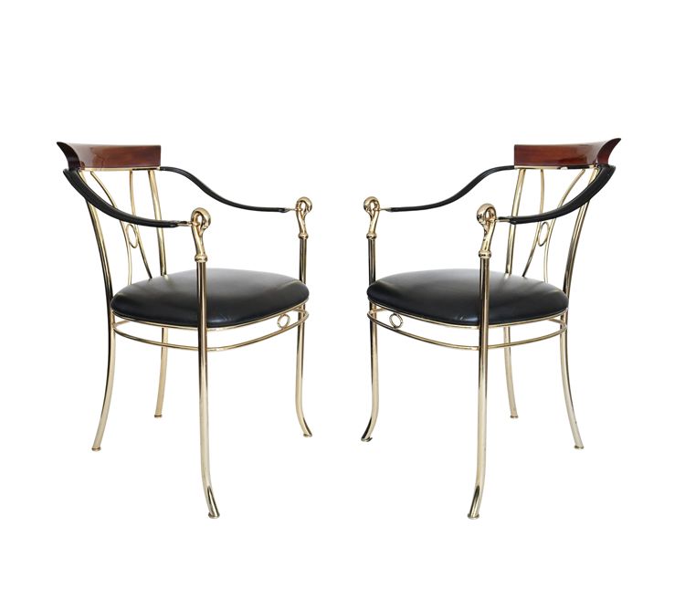 Pair of armchairs by designer Vidal Grau, Spain, 1980s/90s