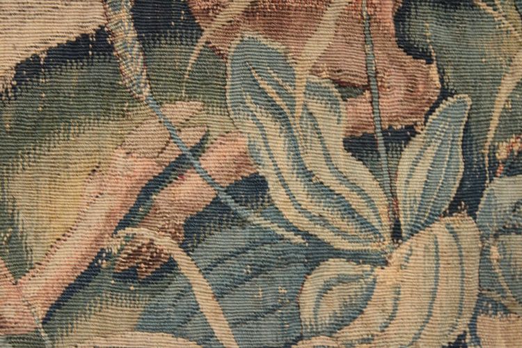 Flemish tapestry animal fight, Flemish workshop, mid-16th century