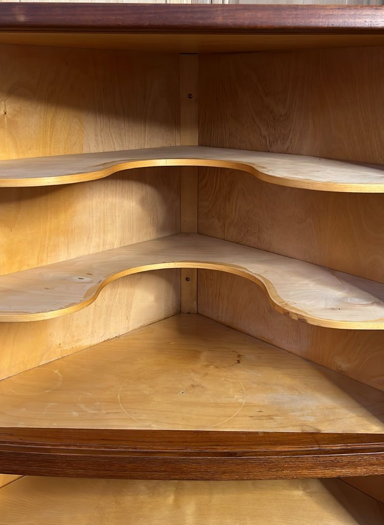 Meuble d'angle Scandinave Portes Rideaux  Désigner Arne Hovmand-Olsen  Éditeur Skovmand & Andersen 