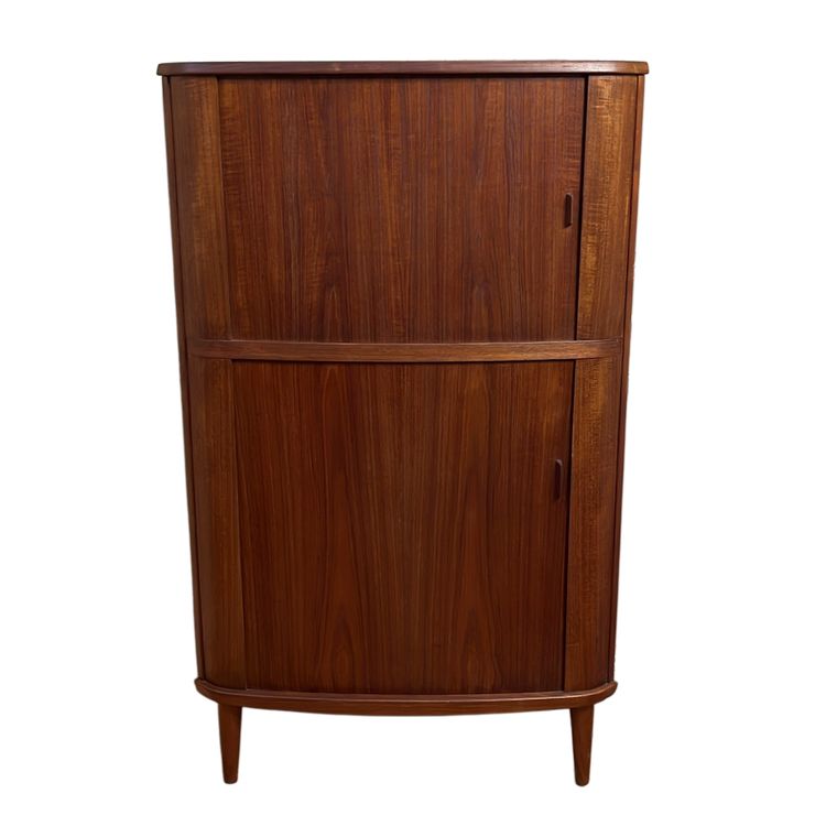 Meuble d'angle Scandinave Portes Rideaux  Désigner Arne Hovmand-Olsen  Éditeur Skovmand & Andersen 