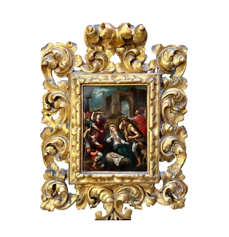Nativité - Fin XVIe Siècle - Att. à Federico Zuccari Et Son Atelier