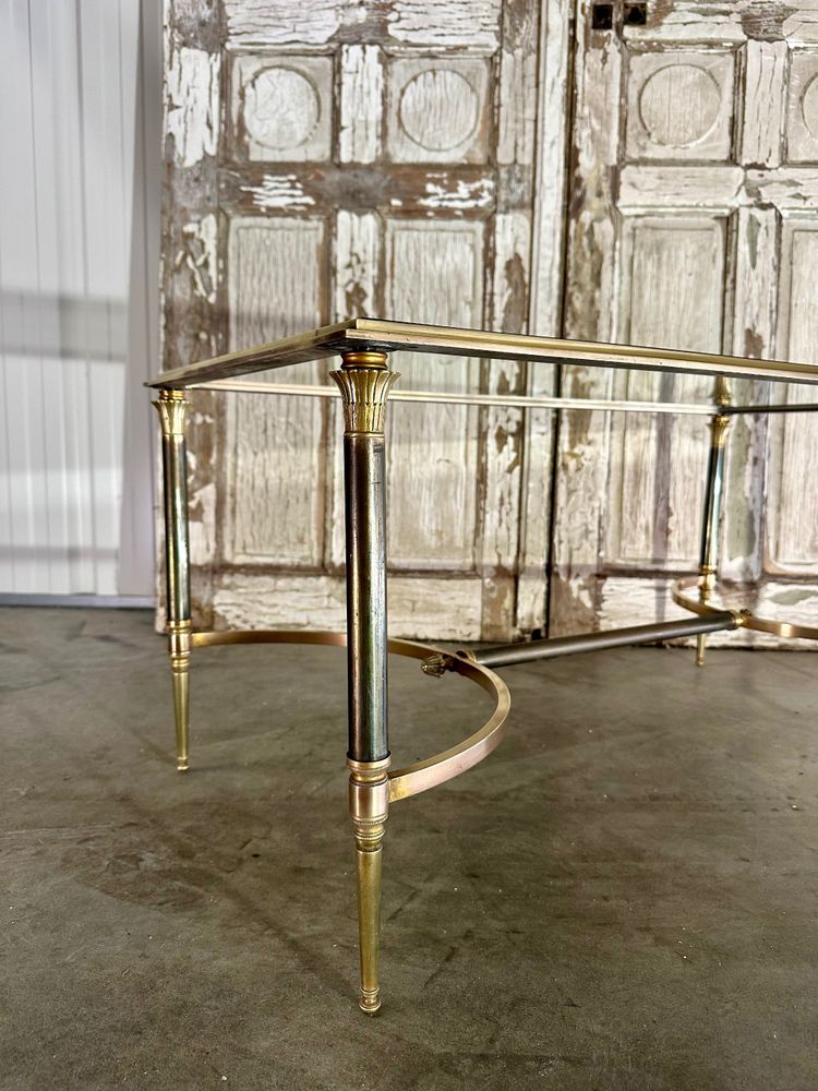 Table basse néoclassique en bronze 20e siècle 