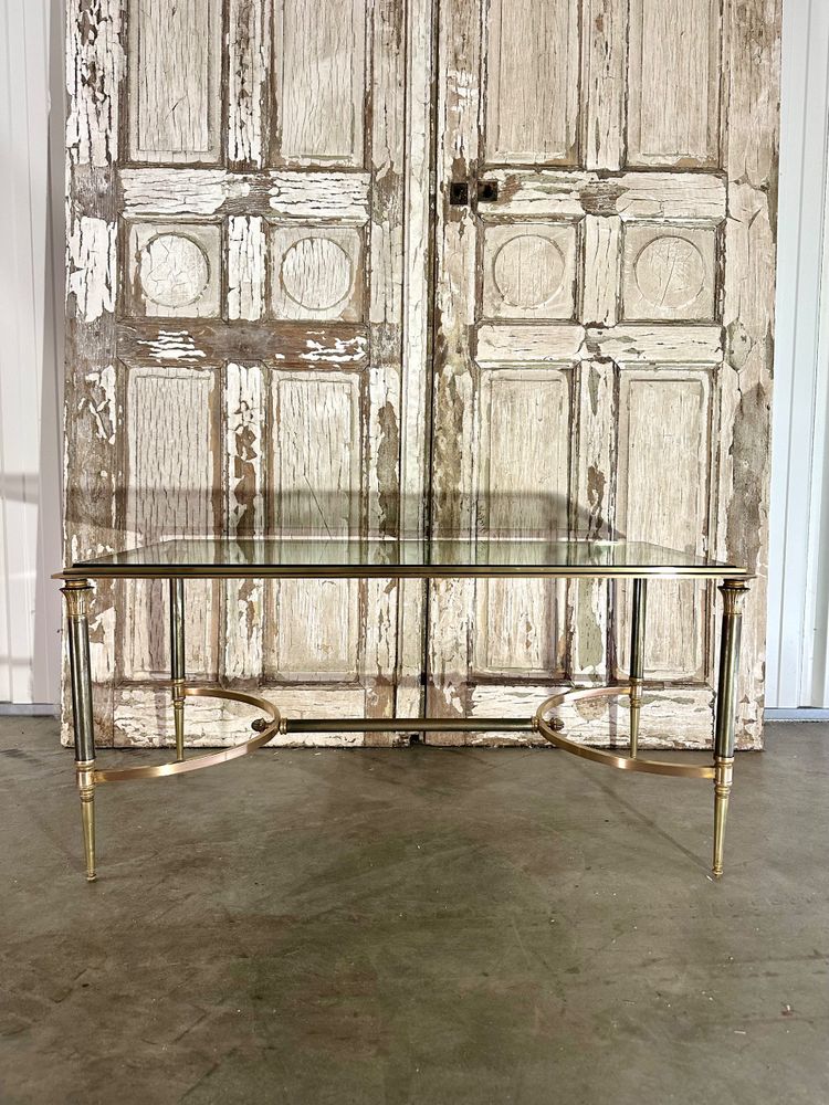 Table basse néoclassique en bronze 20e siècle 