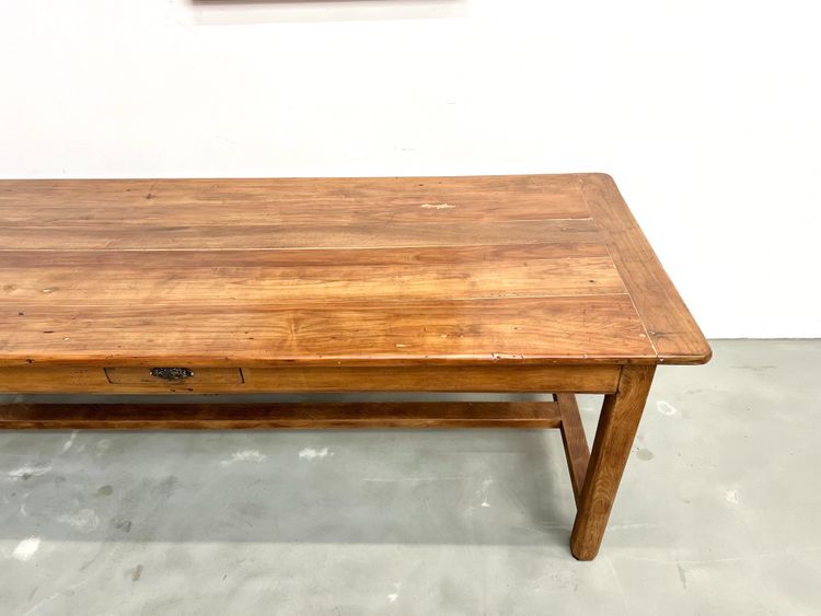 Large antique walnut farmhouse table