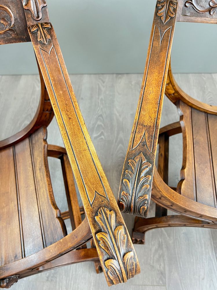 Suite de Trois Fauteuils de Style Renaissance, XIXe siècle