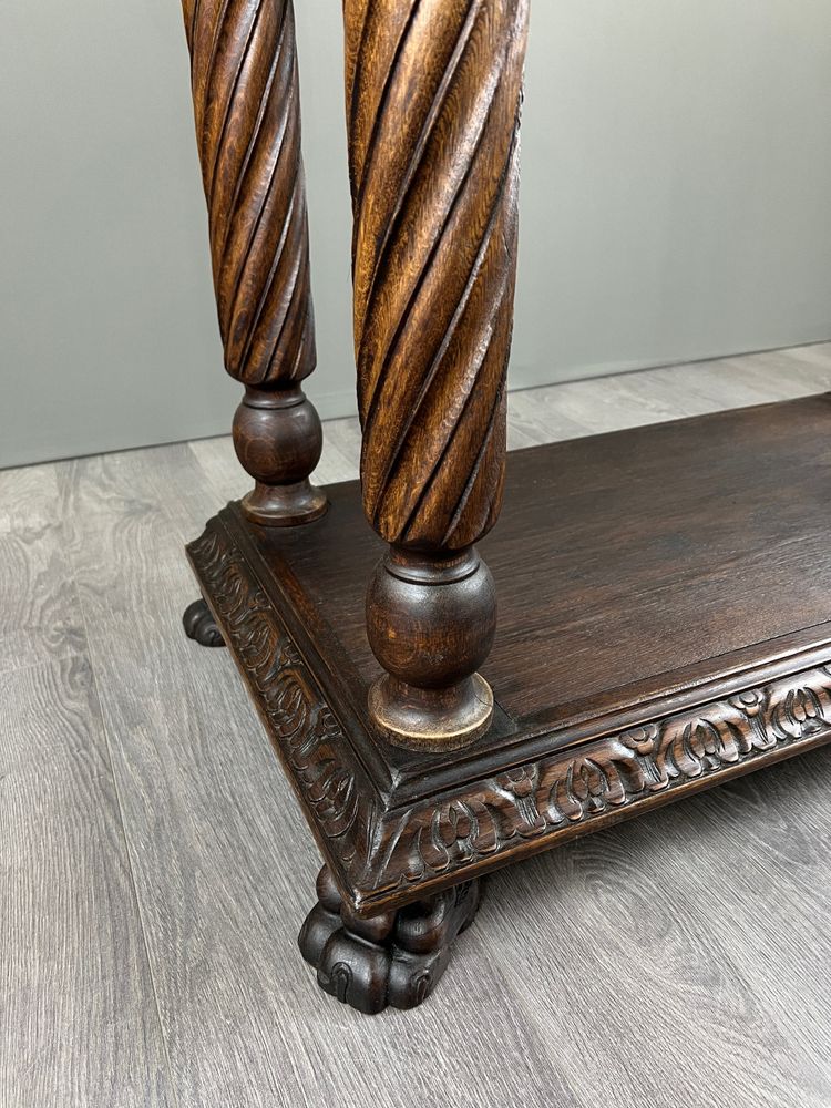 Sekretär aus geschnitztem und polychromem Holz im Neorenaissance-Stil, 19. Jahrhundert