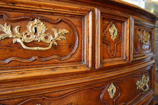 Cassettone in rovere Luigi XIV del XVII secolo