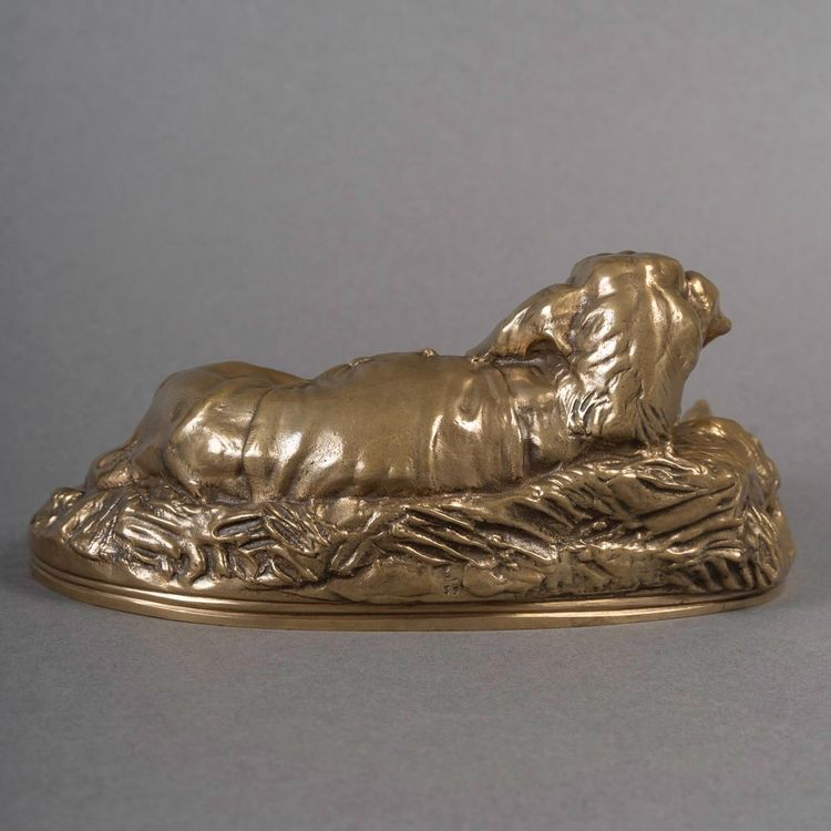 Scultura - Cane da soma, Emmanuel Frémiet (1824-1910) - Bronzo