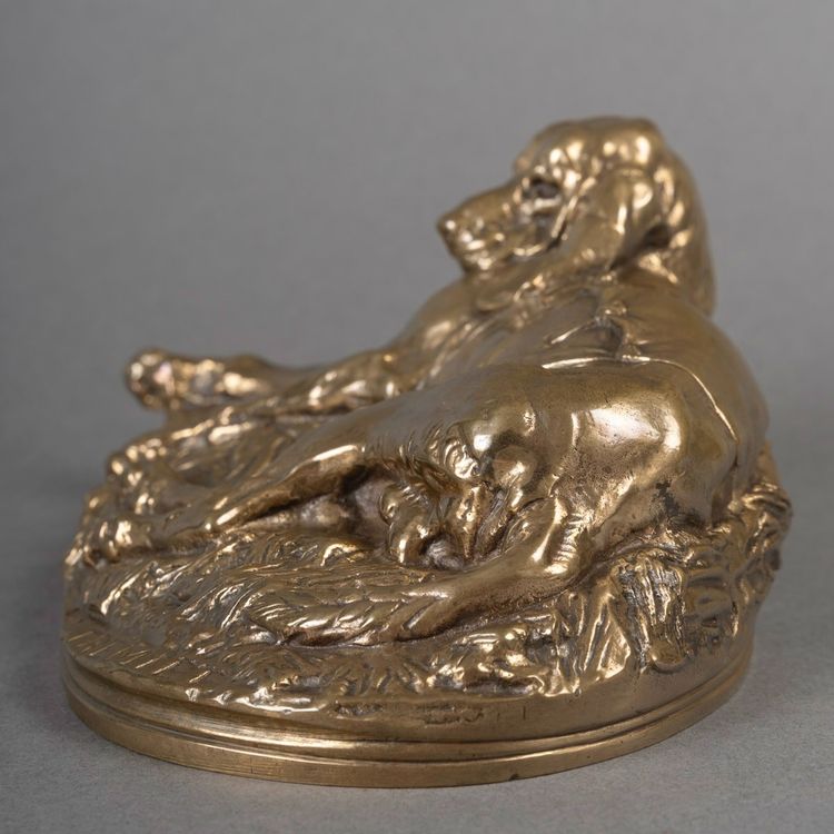 Scultura - Cane da soma, Emmanuel Frémiet (1824-1910) - Bronzo