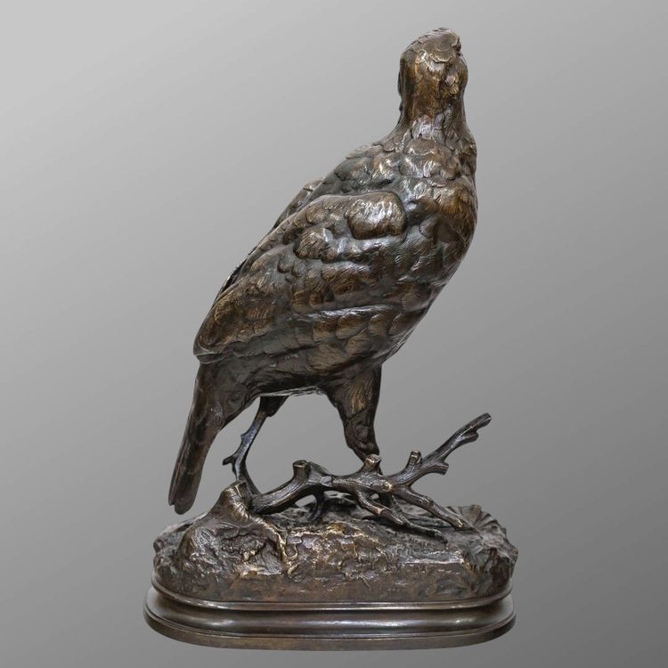 Scultura - La Pernice, Alfred Dubucand (1828 - 1894) - Bronzo