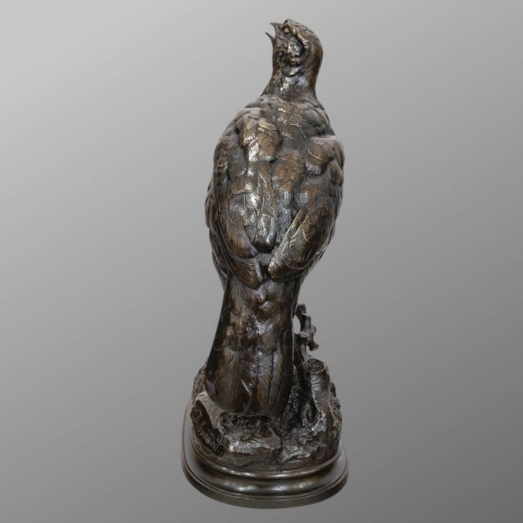 Scultura - La Pernice, Alfred Dubucand (1828 - 1894) - Bronzo