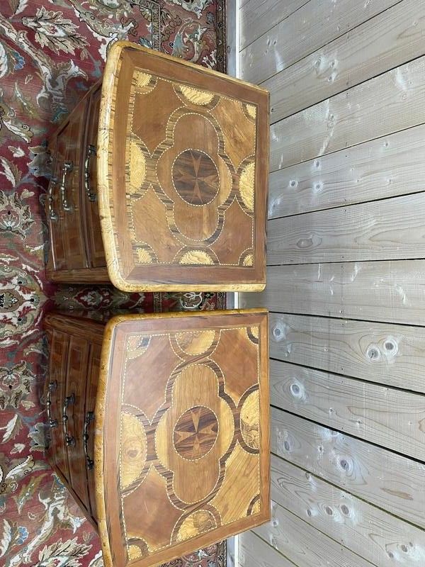 Pair of tables of chevet or pair of small Louis XIV style dresser