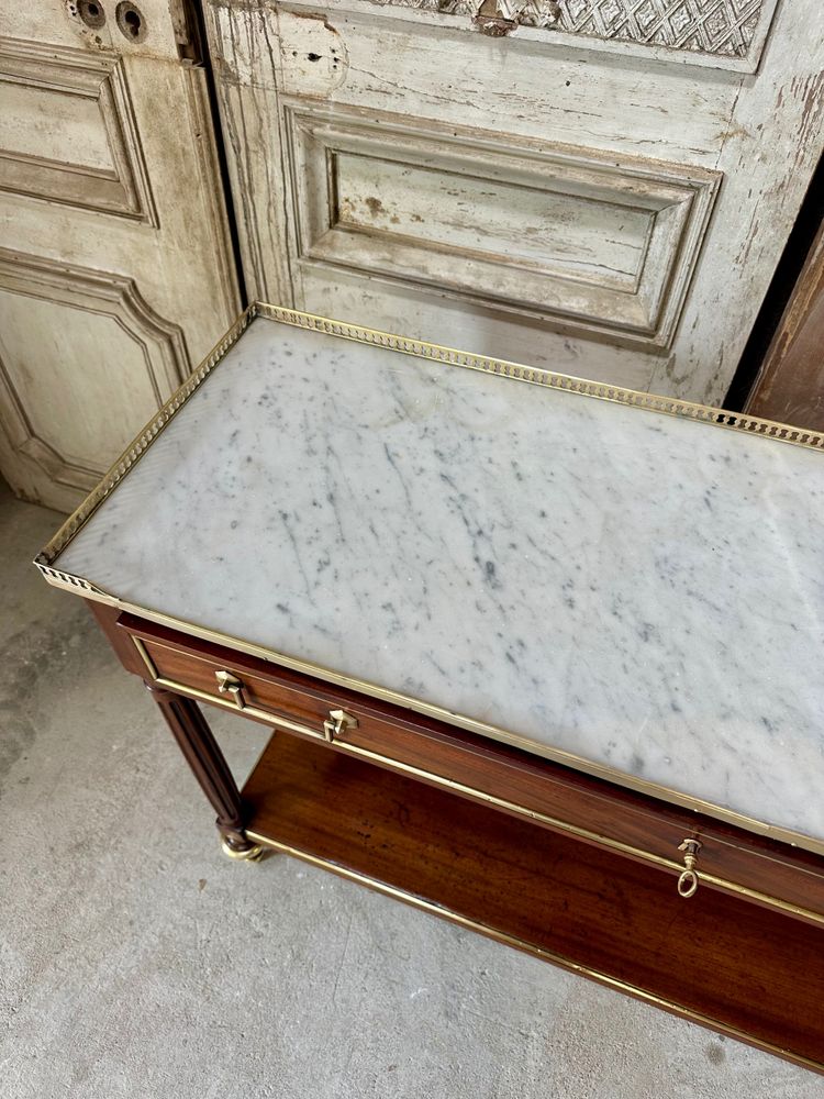 Console Louis XVI en acajou 18e siècle 