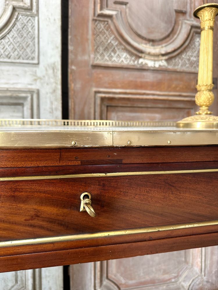 Console Louis XVI en acajou 18e siècle 