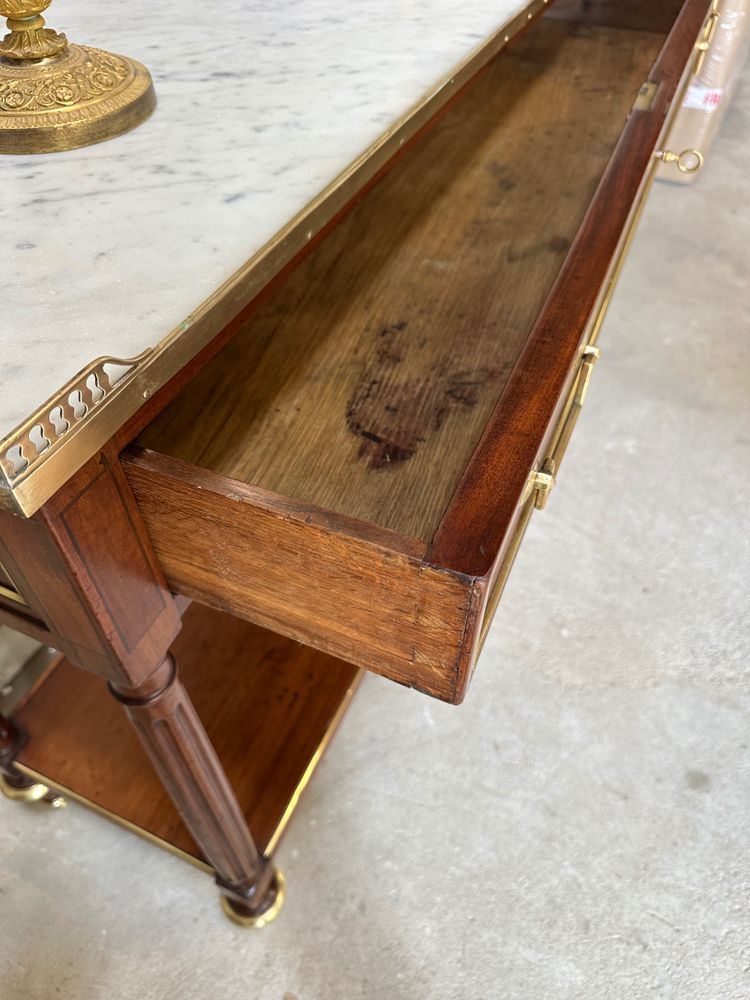 Console Louis XVI en acajou 18e siècle 