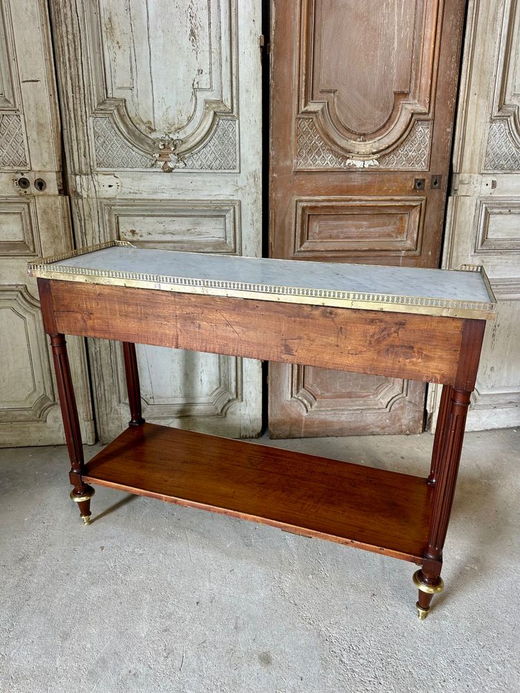 Console Louis XVI en acajou 18e siècle 