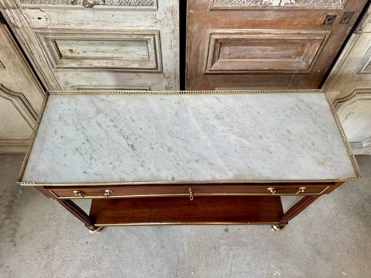 Console Louis XVI en acajou 18e siècle 