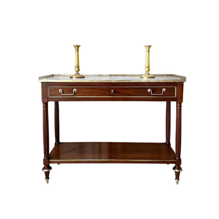 Console Louis XVI en acajou 18e siècle 