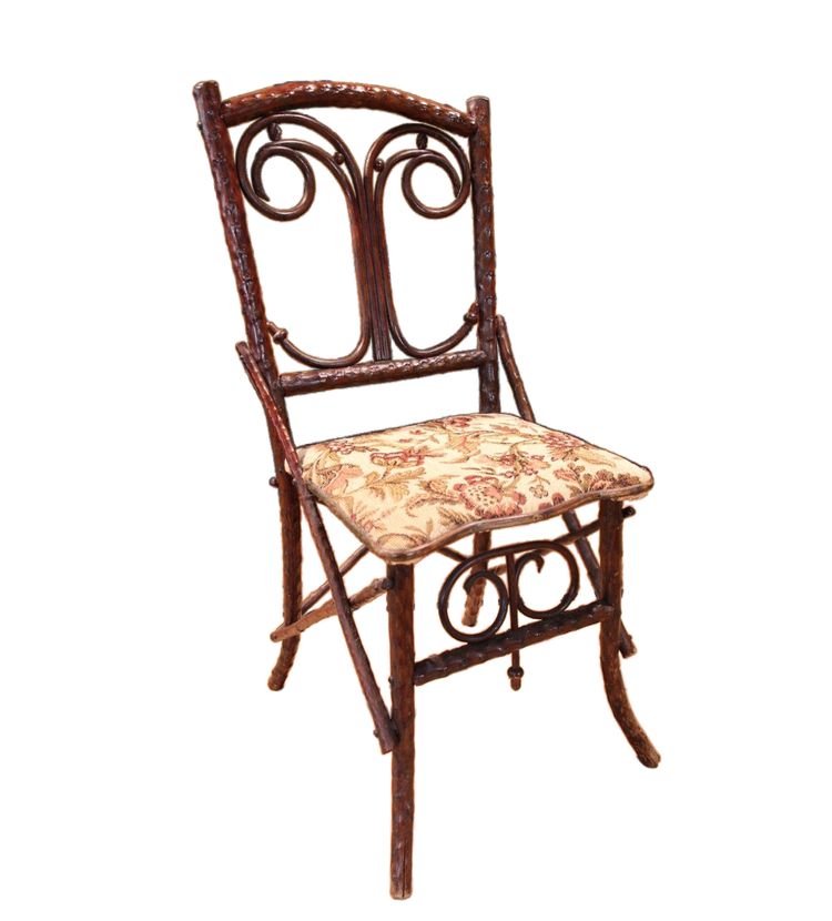 chaise art populaire , forêt noire en branchages