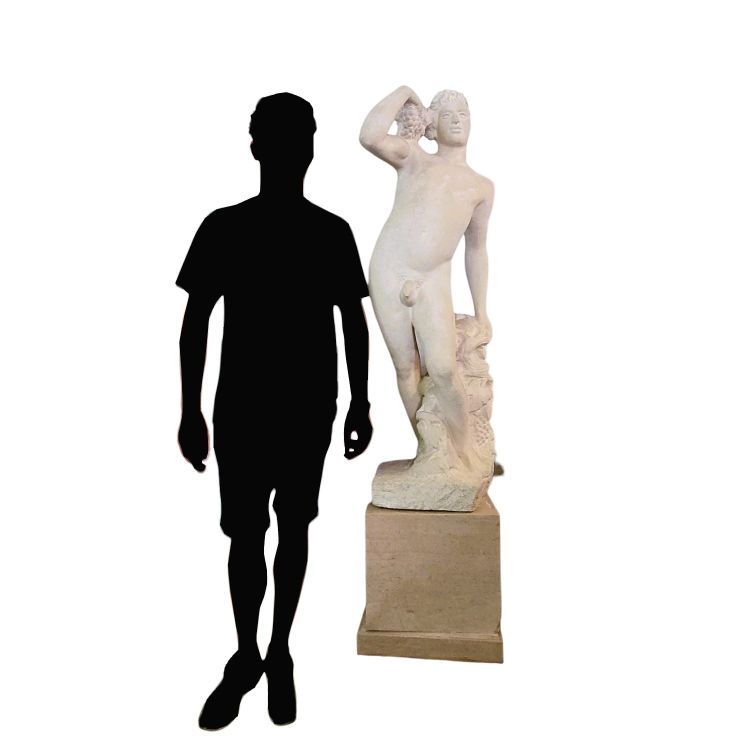 André Deluol, Uomo in piedi, scultura in pietra, XX secolo