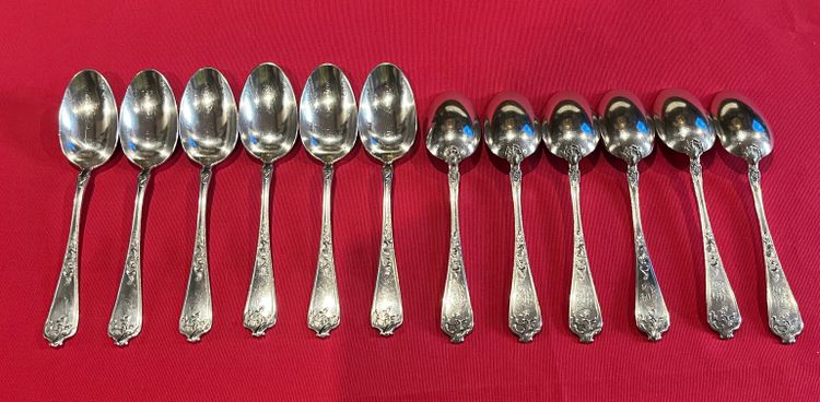 Cutlery set - silver - E.Compere - 48 pcs - France - 19th century