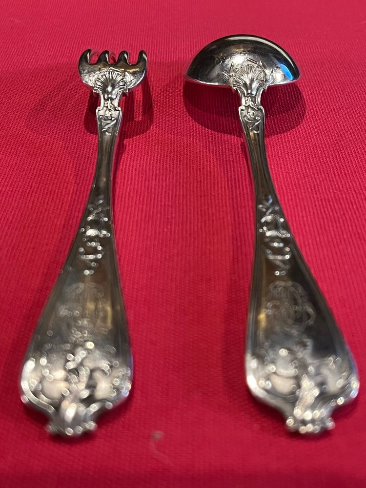Cutlery set - silver - E.Compere - 48 pcs - France - 19th century