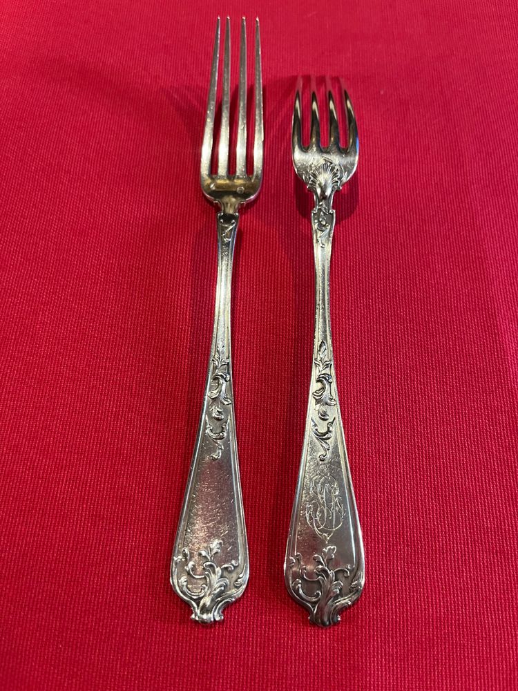 Cutlery set - silver - E.Compere - 48 pcs - France - 19th century