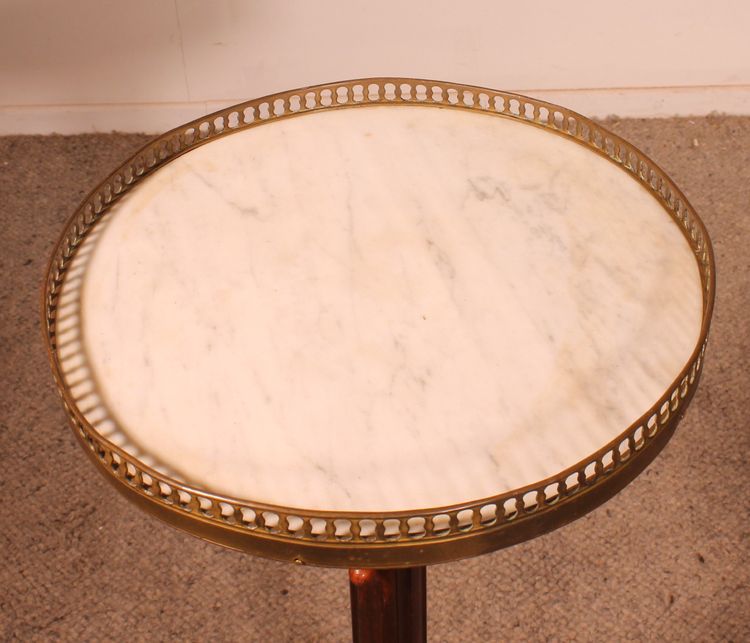 Tripod Table In Mahogany With Mechanism - 19th Century