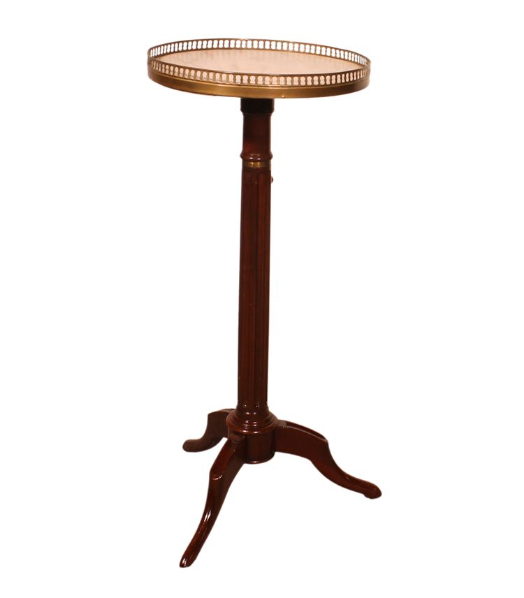 Tripod Table In Mahogany With Mechanism - 19th Century