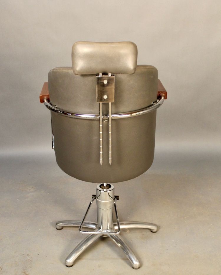 Vintage barber chair from the mid-20th century