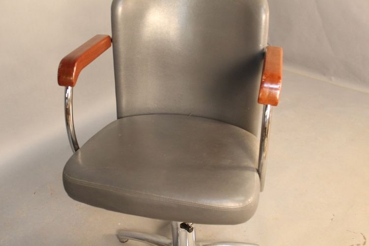 Vintage barber chair from the mid-20th century