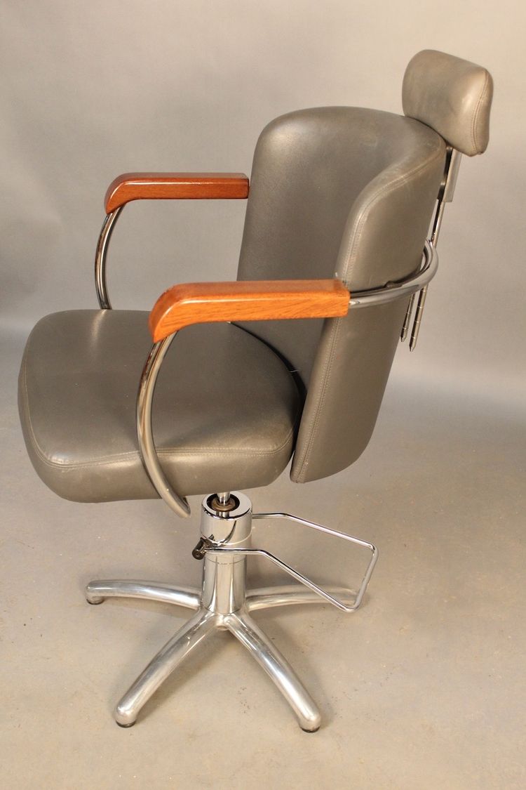 Vintage barber chair from the mid-20th century