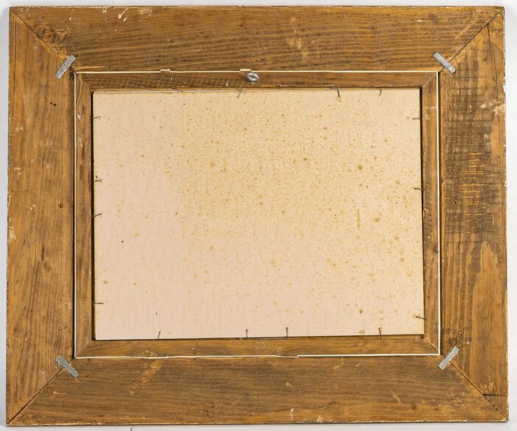 Serge Belloni (1925-2005) – Die Pont des Arts und das Institut, Öl auf Holz, circa 1980